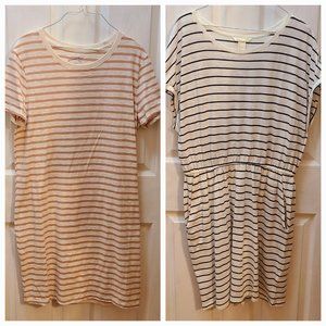 2 T-Shirt Dresses, H&M And Universal Thread, Washed Never Worn, Size Large